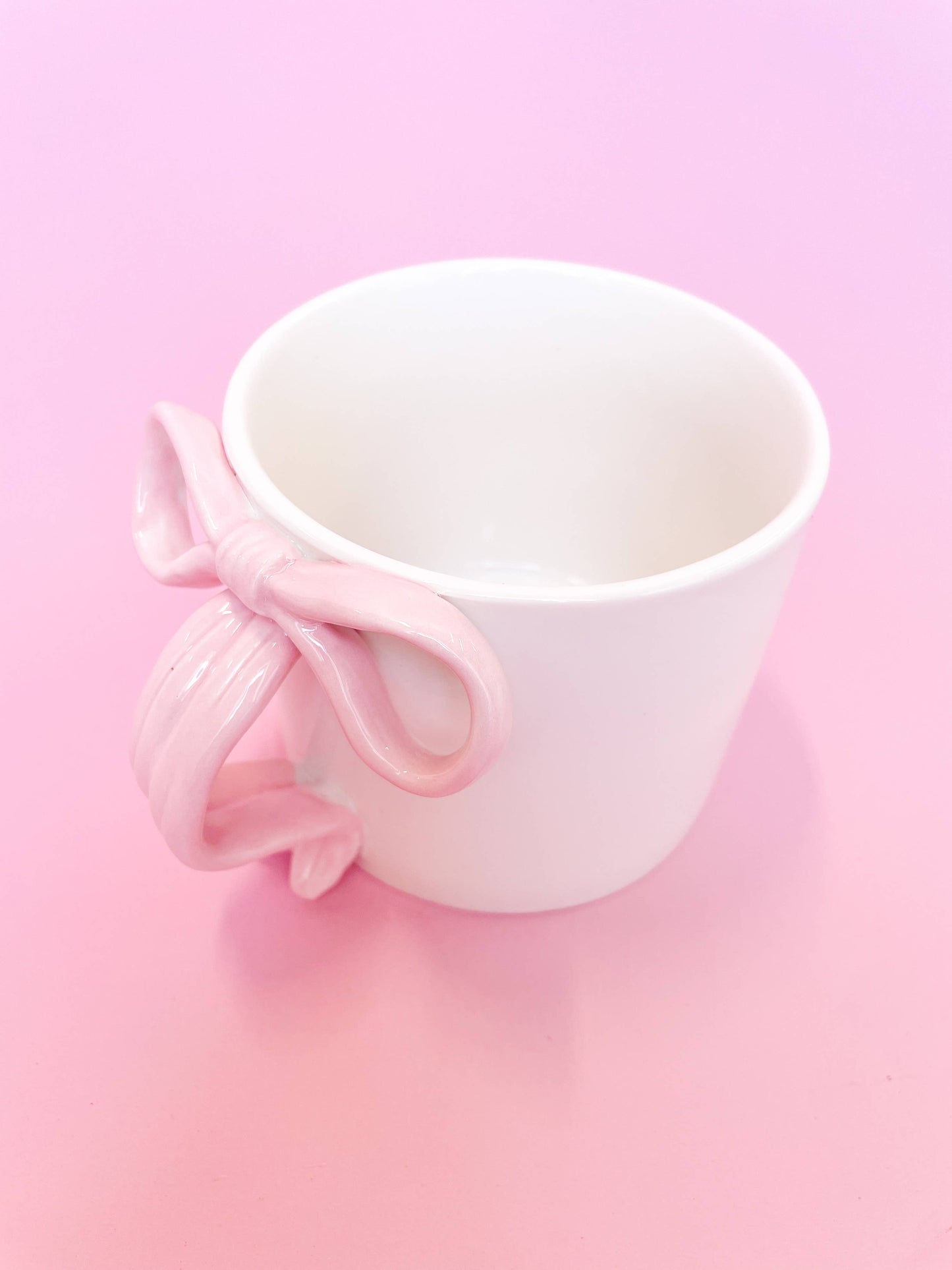 Pink Bow 15oz Ceramic Coffee Mug