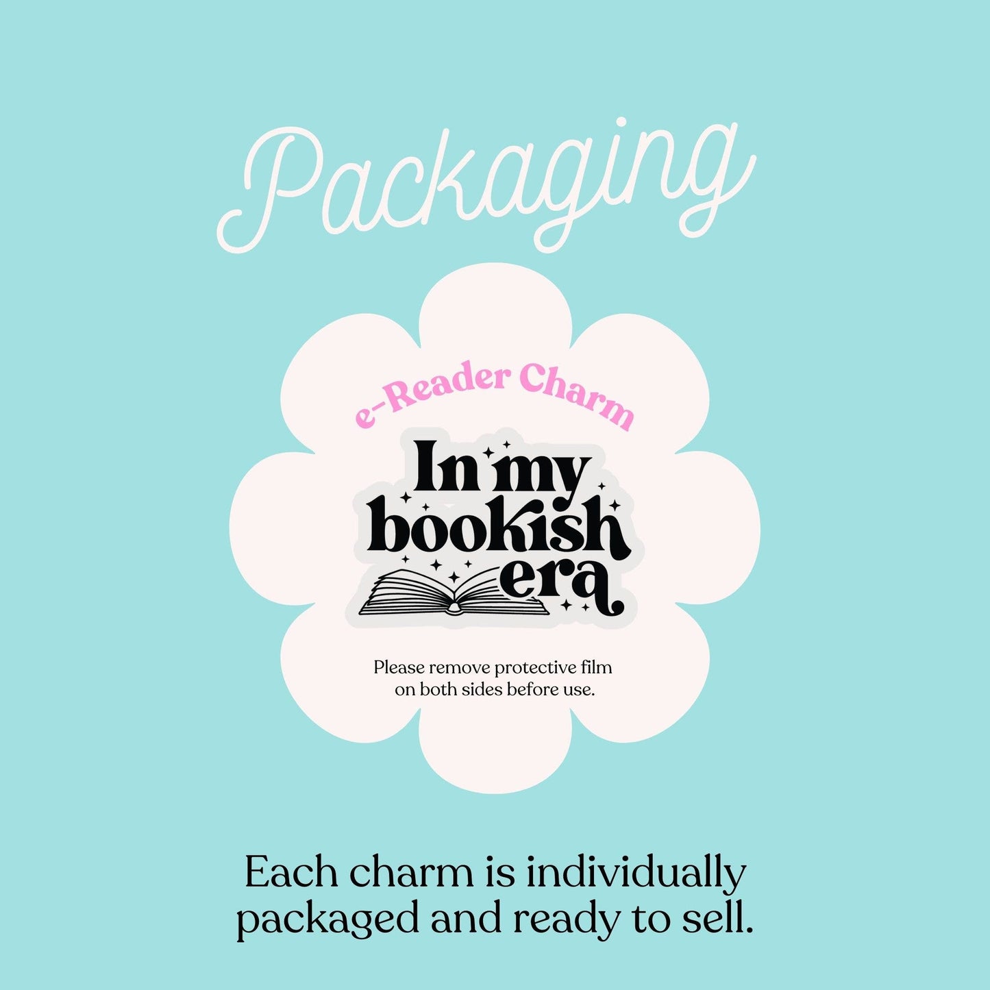 Emotional Support Kindle e-Reader Charm and Dust Plug