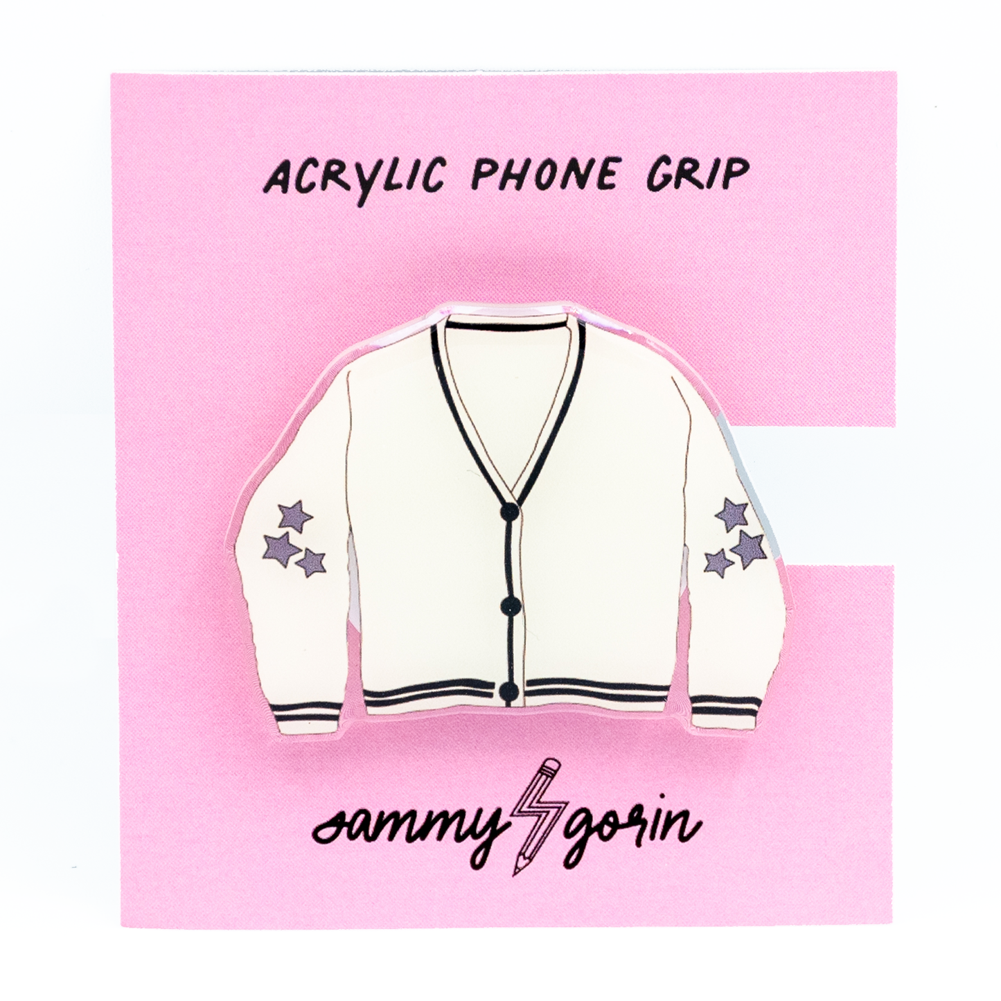 Cardigan Acrylic Phone Accessory