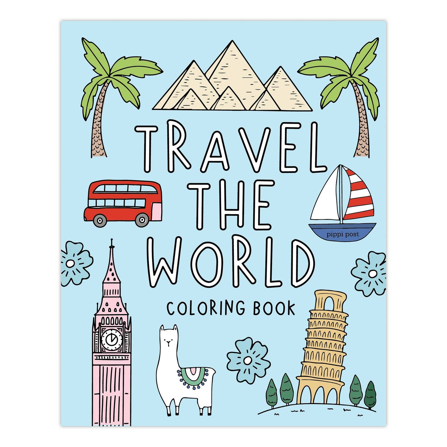 Travel the World Coloring Book