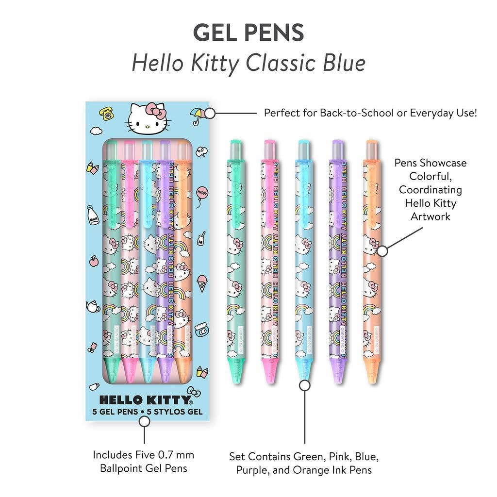 Hello Kitty Classic Blue Gel Pens