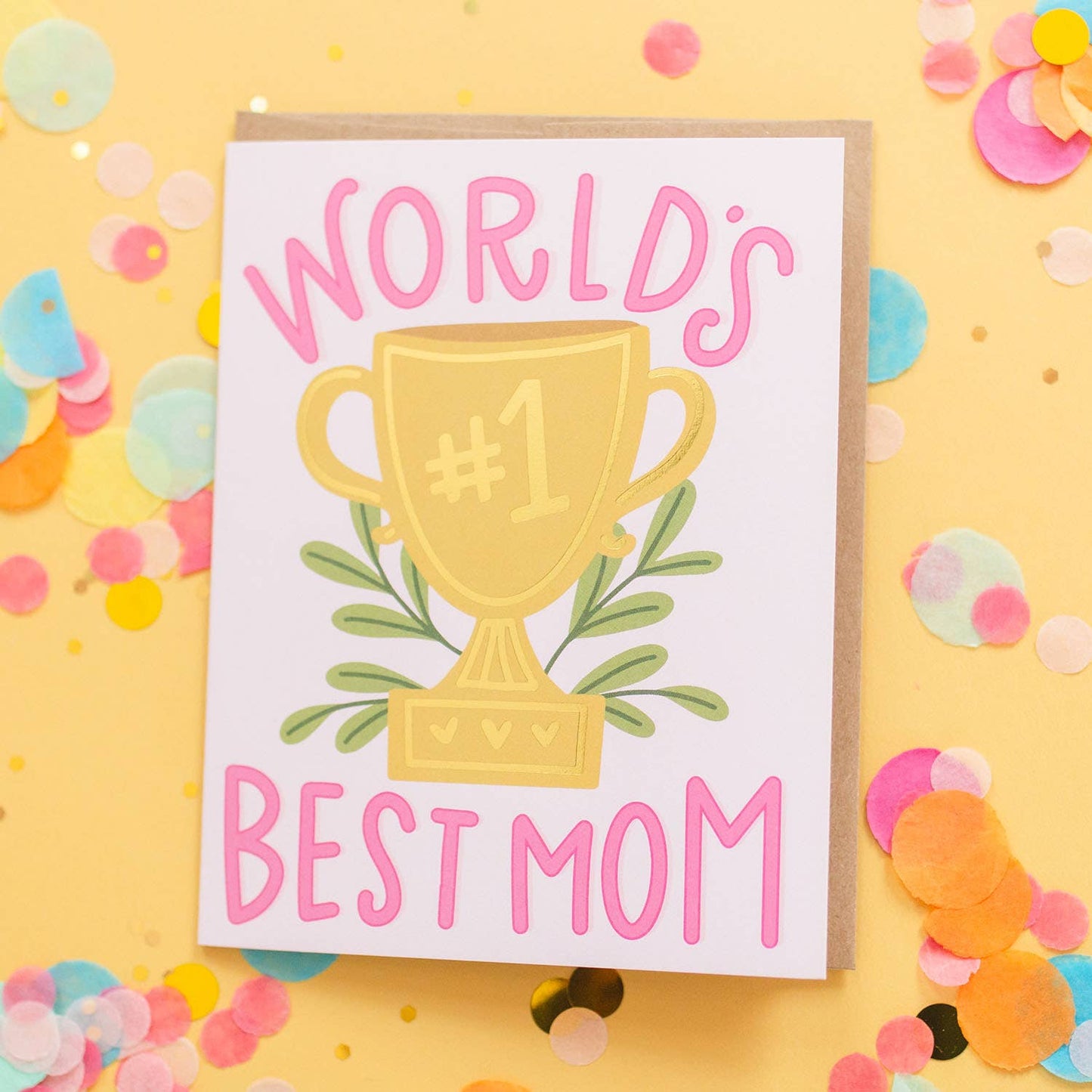 World's Best Mom Mother's Day Greeting Card