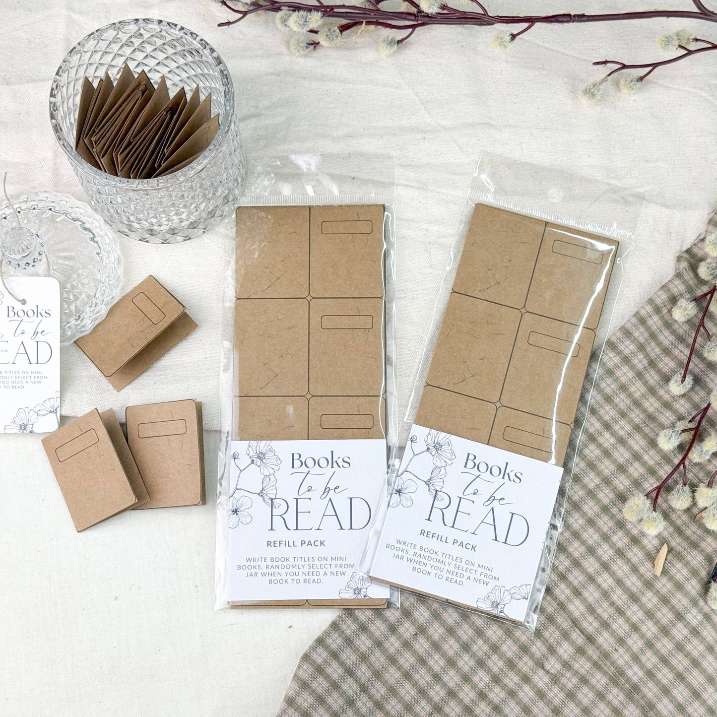 To Be Read Jar Cardstock Book Refills