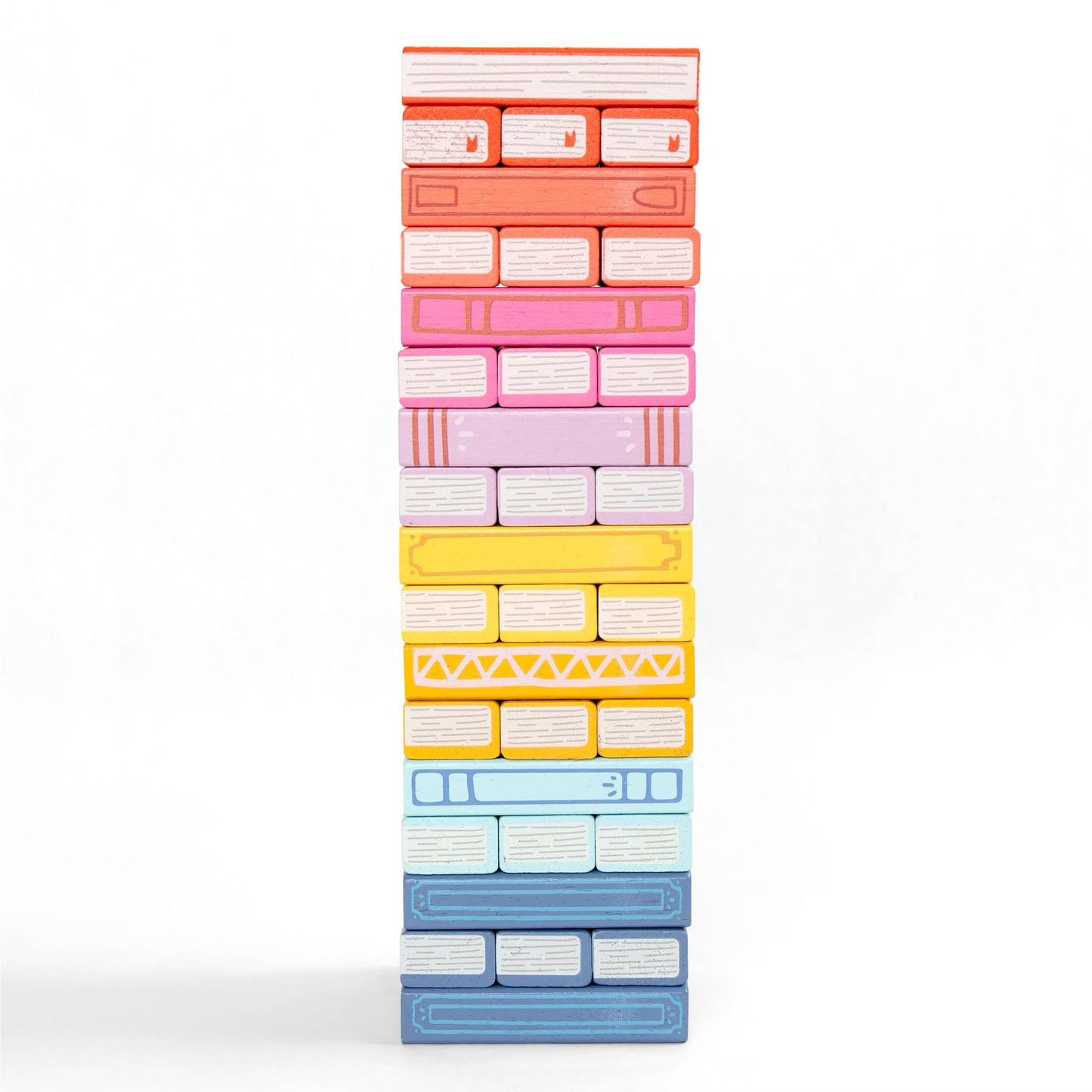 Tumbling Book Stack - Wooden Block Stacking & Balance Game
