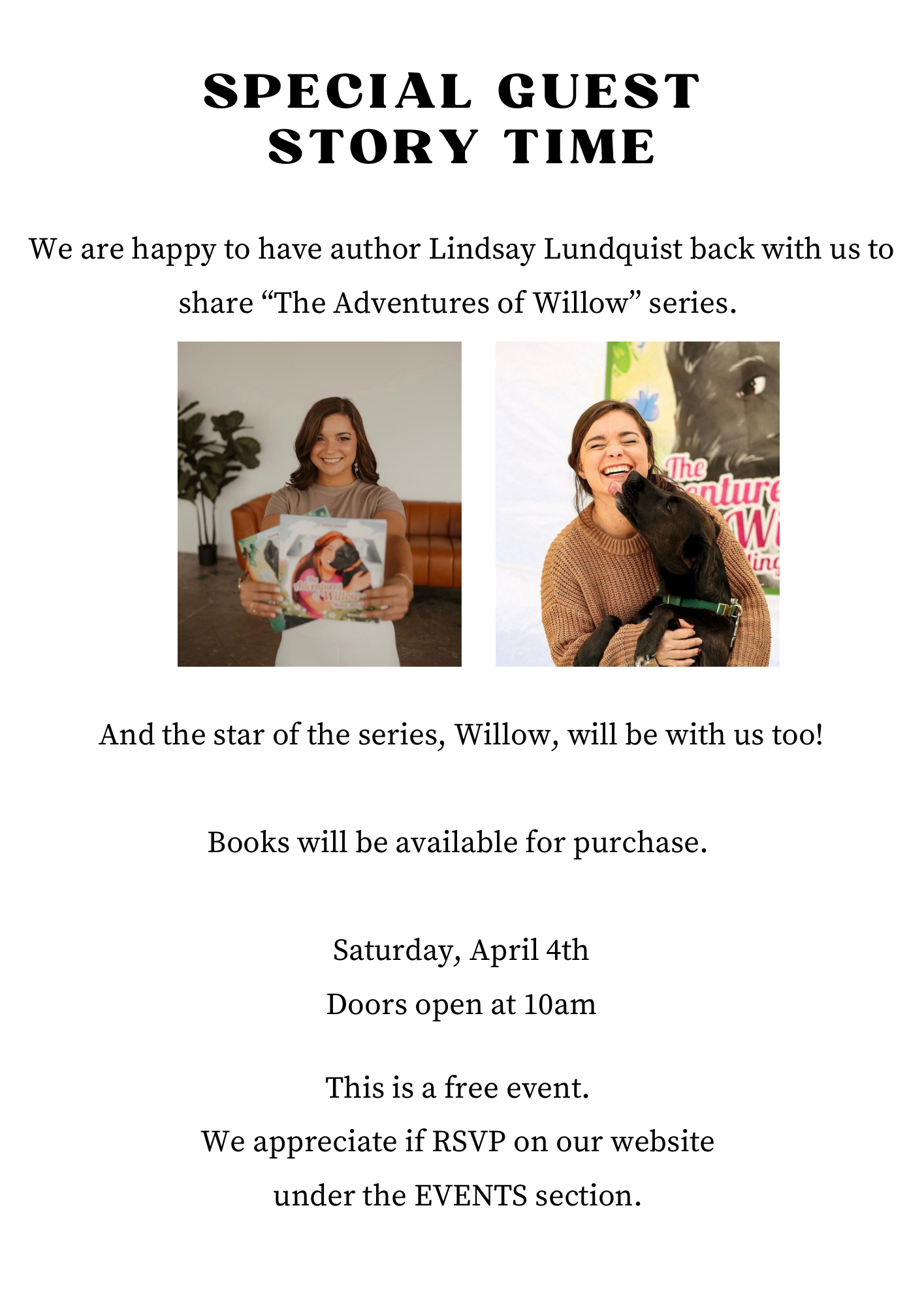 April - Special Story Time