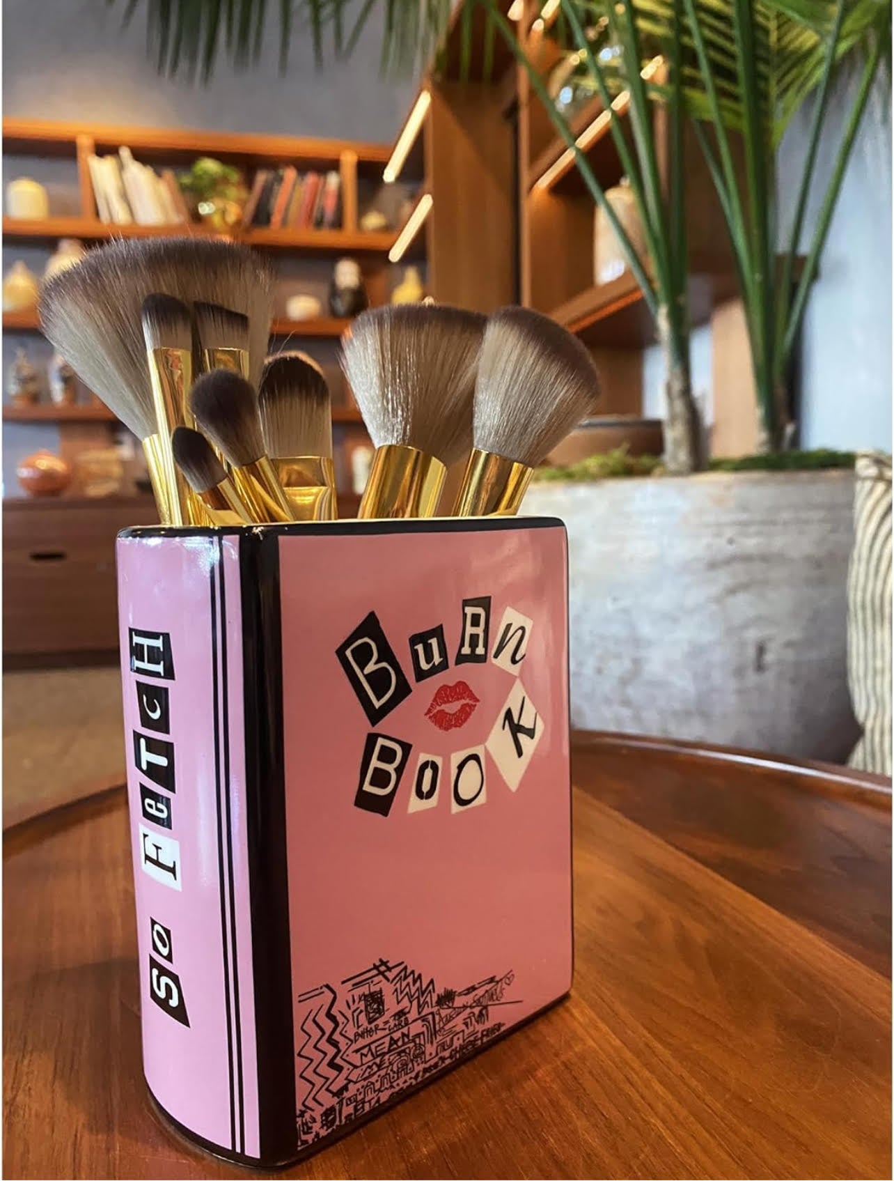 Burn Book Vase, Mean Girls Inspired Decor, Decorative Pink Ceramic Vase
