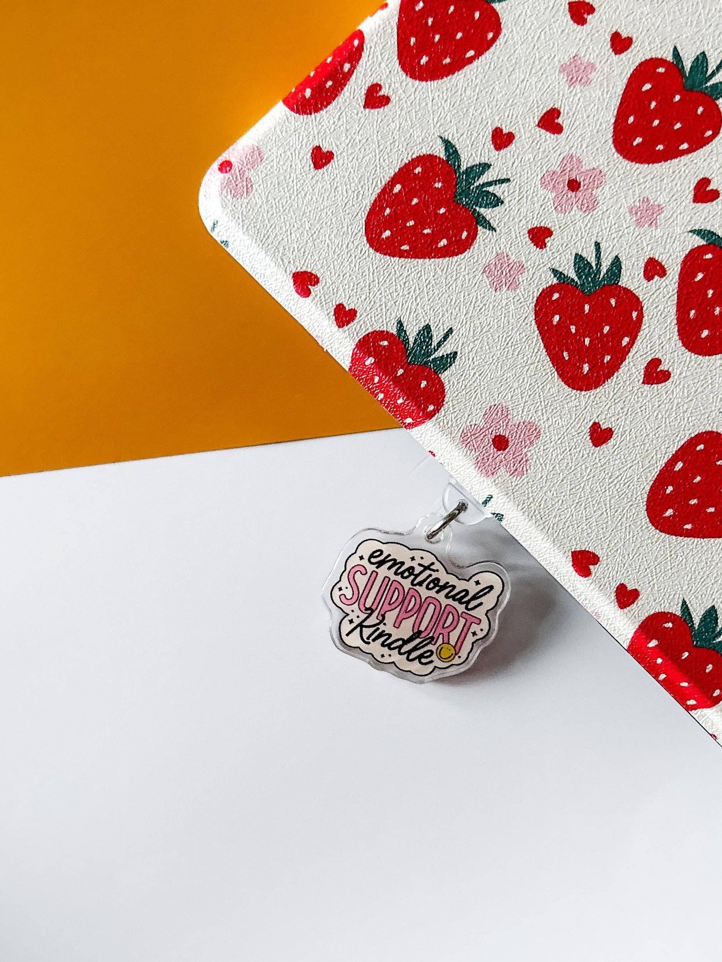 Emotional Support Kindle e-Reader Charm and Dust Plug