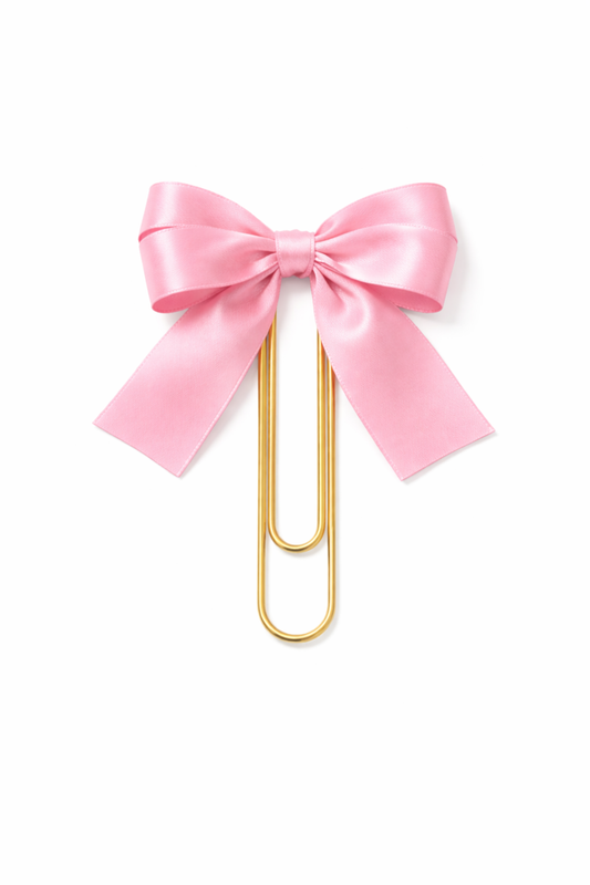 Coquette Bookmark - pink