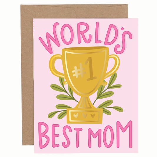 World's Best Mom Mother's Day Greeting Card