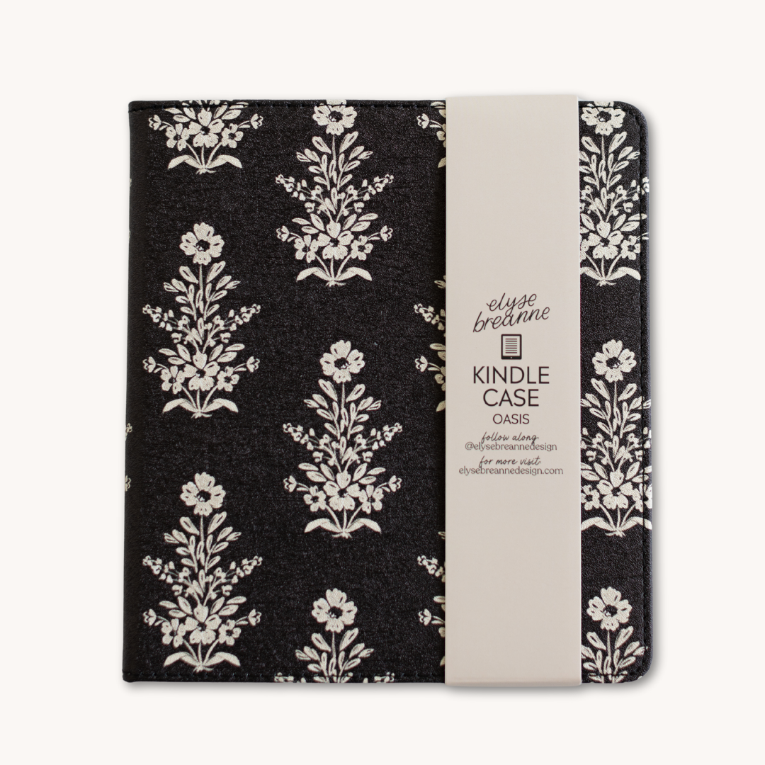 Midnight Damask Kindle Case: 12th Gen/Colorsoft