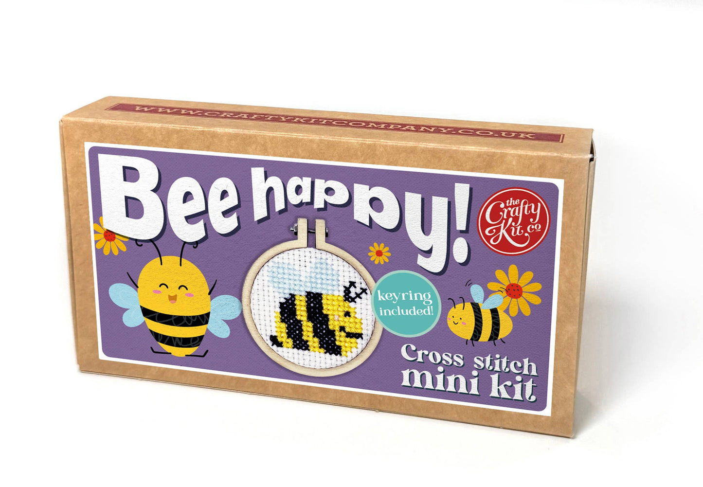'Bee Happy!' Mini Matchbox Cross Stitch Kit