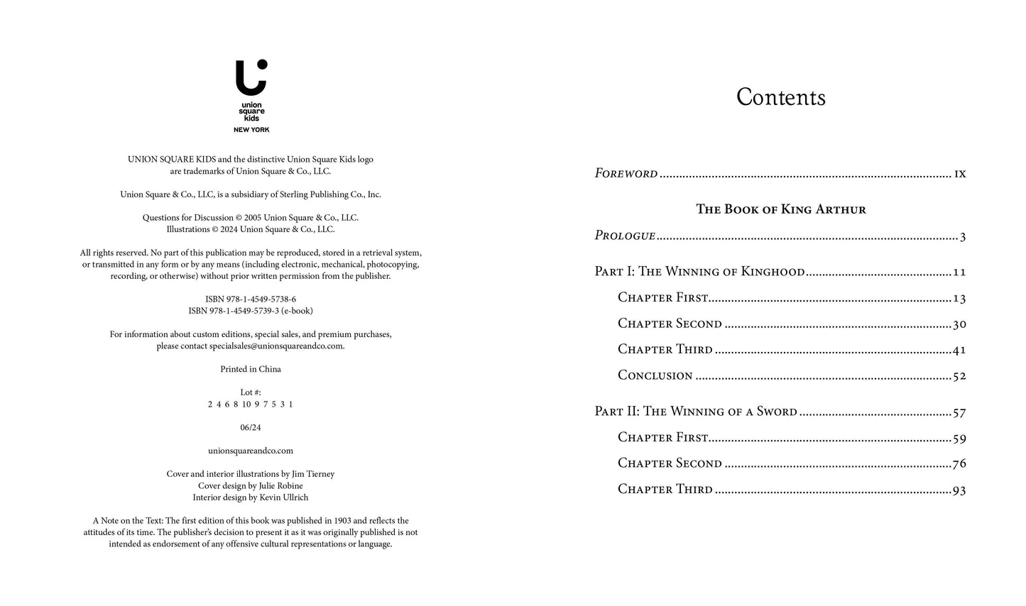 The Story of King Arthur and His Knights (Clothbound)