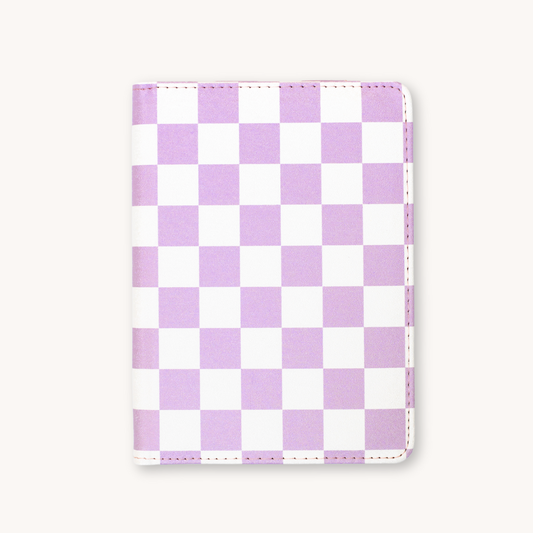 Purple Checker Kindle Case: Kindle Paperwhite (12th Generation)