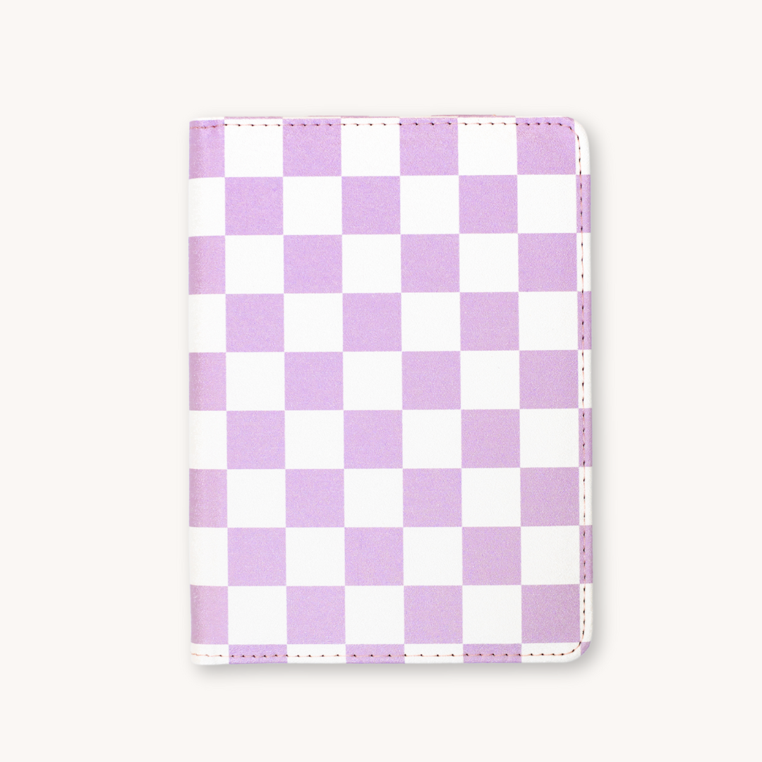Purple Checker Kindle Case: Kindle basic 6in