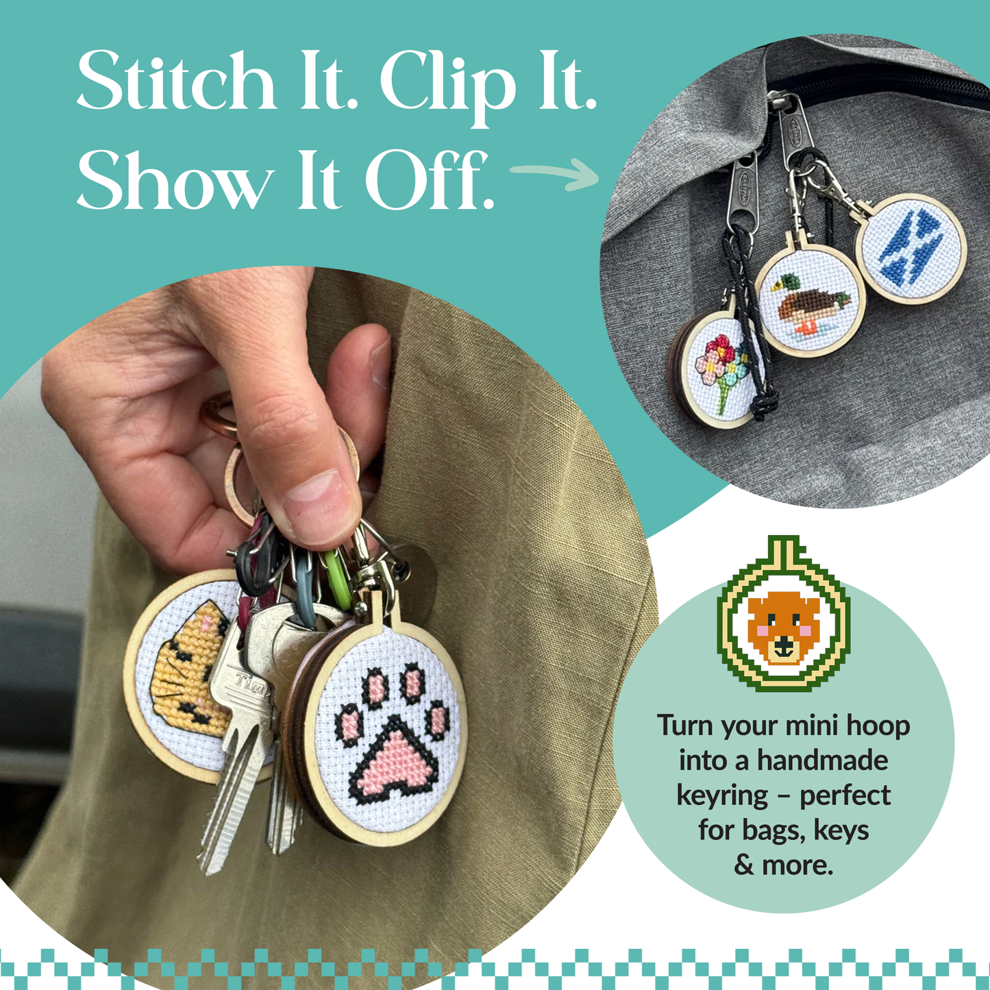 'Bee Happy!' Mini Matchbox Cross Stitch Kit