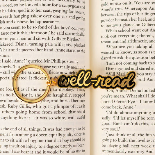 Well-Read Metal Keychain 0.25x2.5 in.