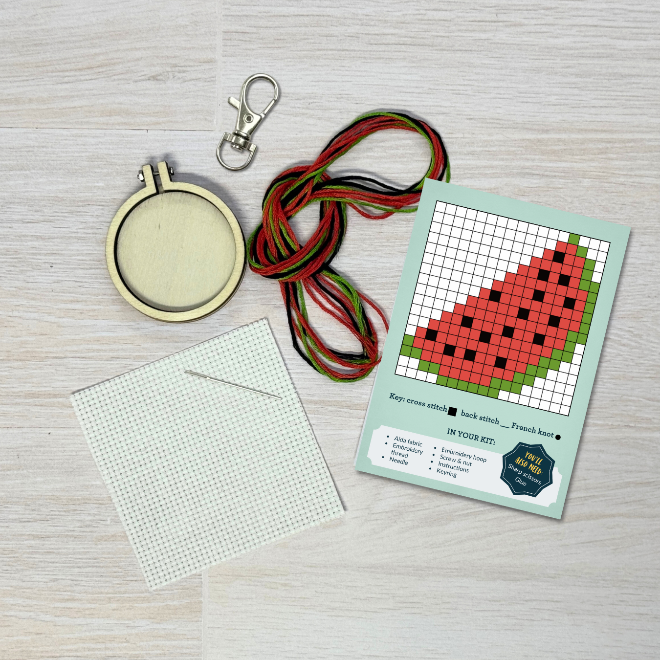 'You're One in a Melon' Mini Matchbox Cross Stitch Kit