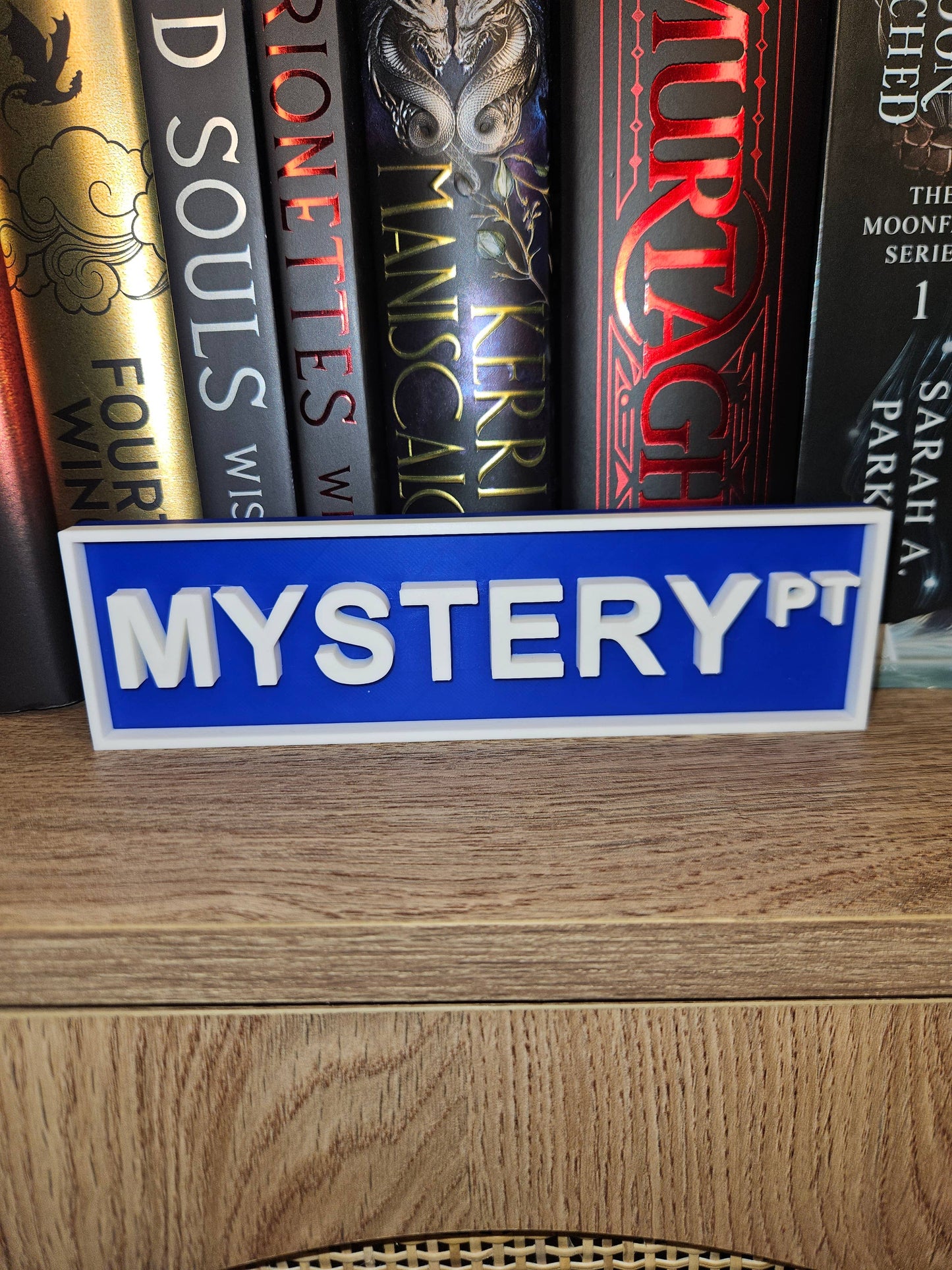 Library Street Signs-Book Genre Street Signs: Rose Gold / Romance Lane