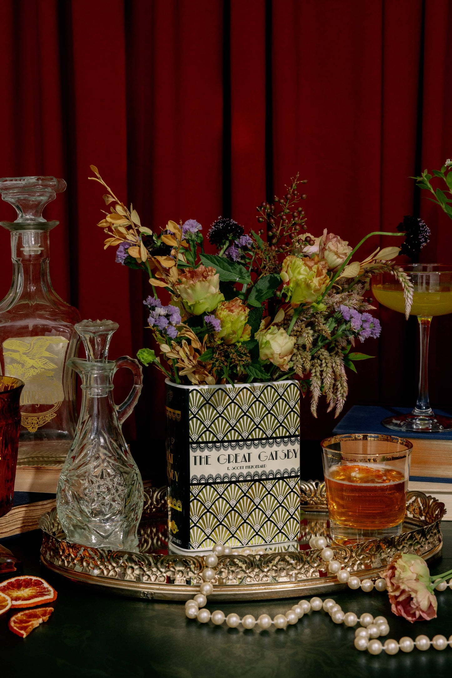 Small Book Vase, Great Gatsby