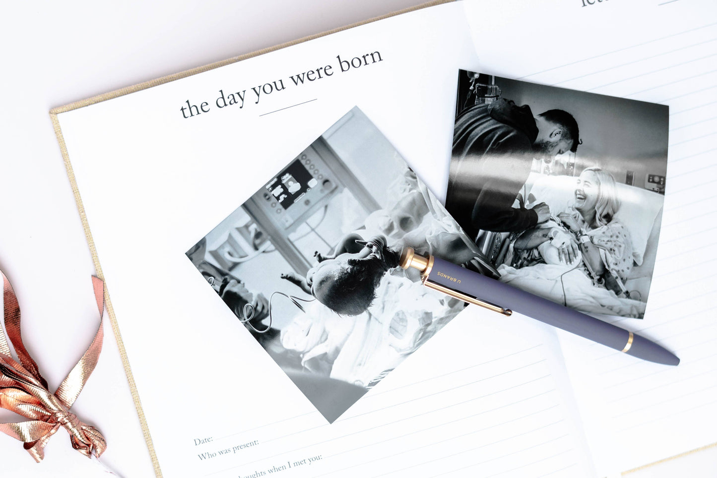 Birthday Memory Book – Birthday Guest Book w/Gold