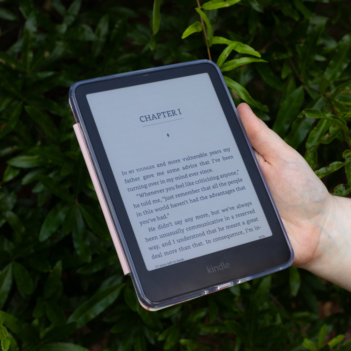 Pink Bows Clear Back Kindle Case: Kindle Paperwhite (11th Generation)