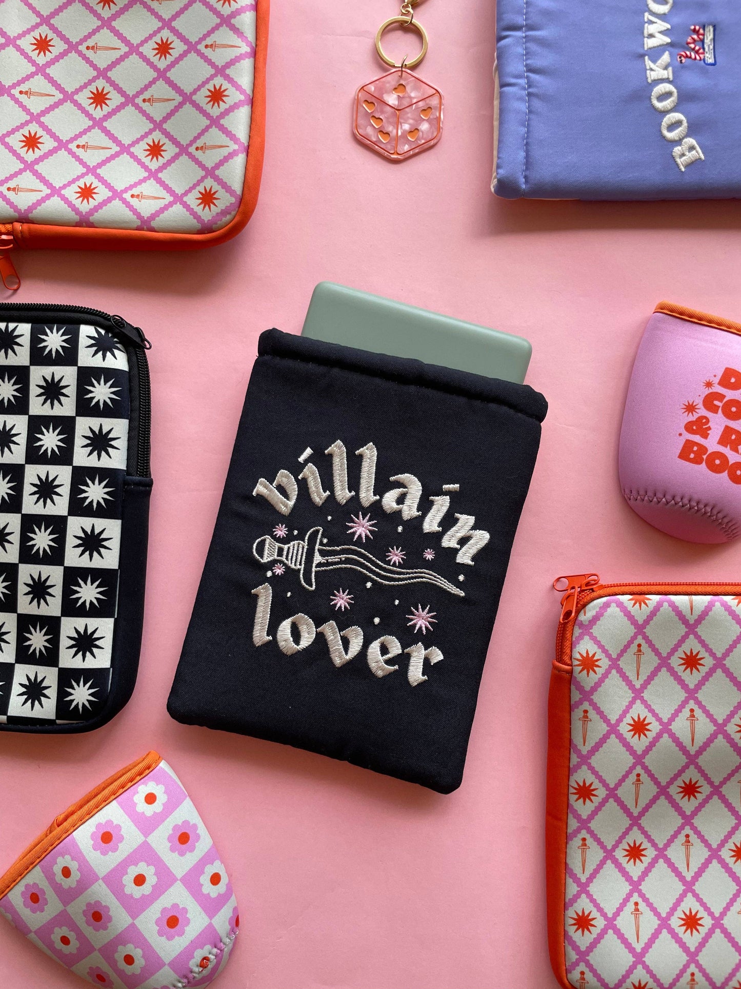 Villain Lover Embroidered Book Sleeve & Kindle Sleeve: Kindle Sleeve