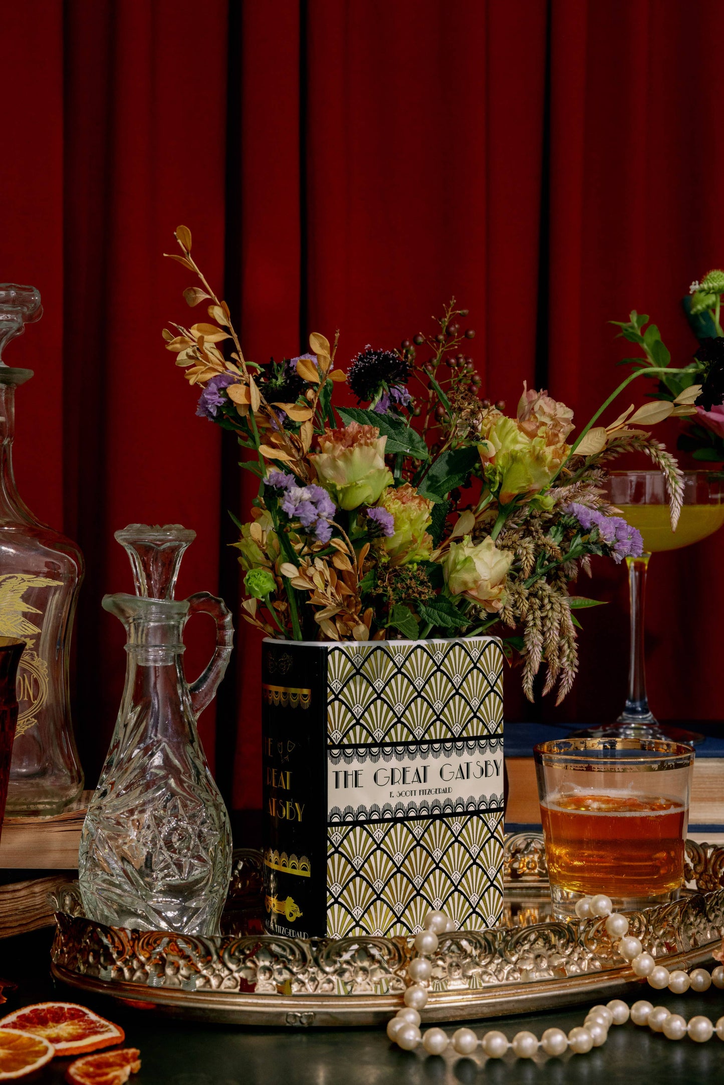 Small Book Vase, Great Gatsby