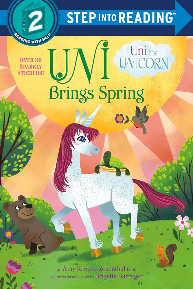 Uni Brings Spring (Uni the Unicorn) (Step into Reading) cover image