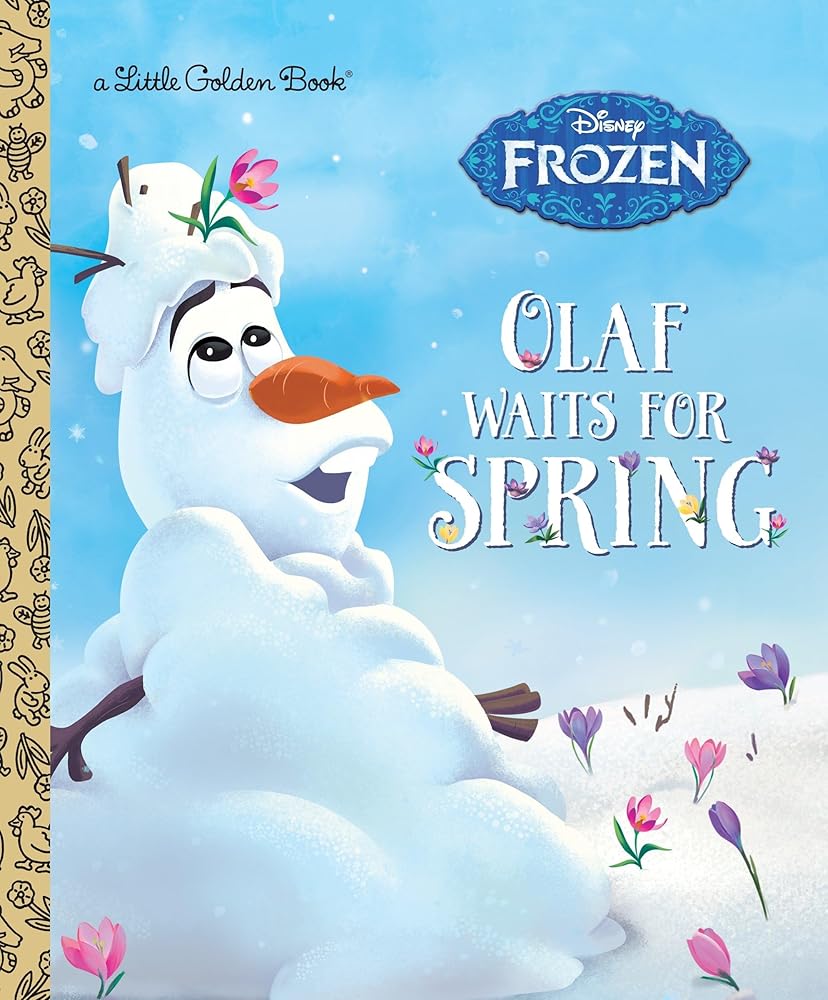 Olaf Waits for Spring (Disney Frozen) (Little Golden Book) cover image