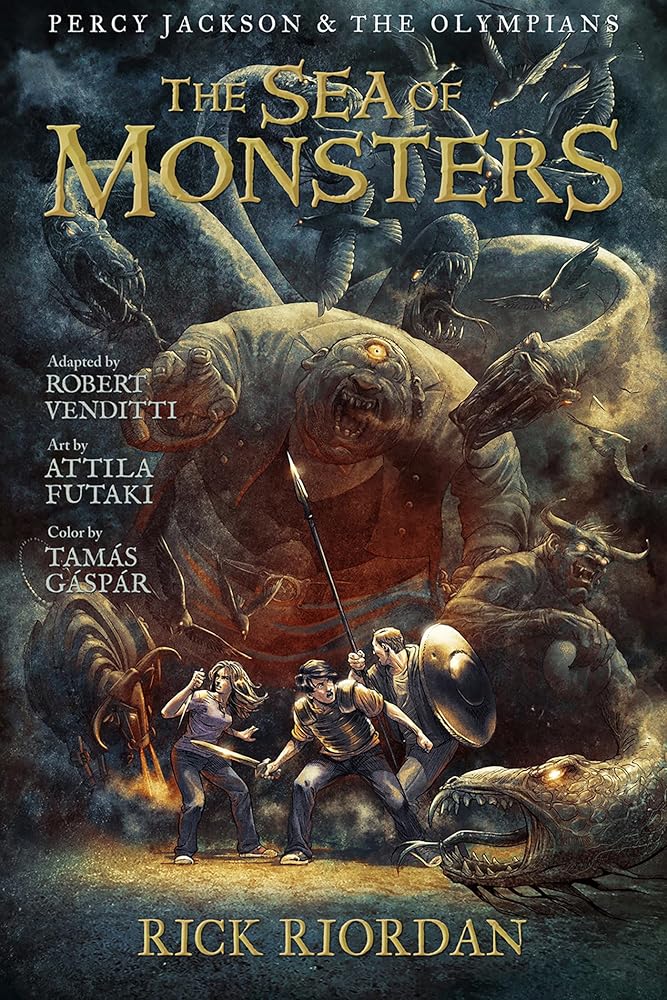 The Sea of Monsters: The Graphic Novel (Percy Jackson and the Olympians, Book 2) (Percy Jackson & the Olympians) cover image