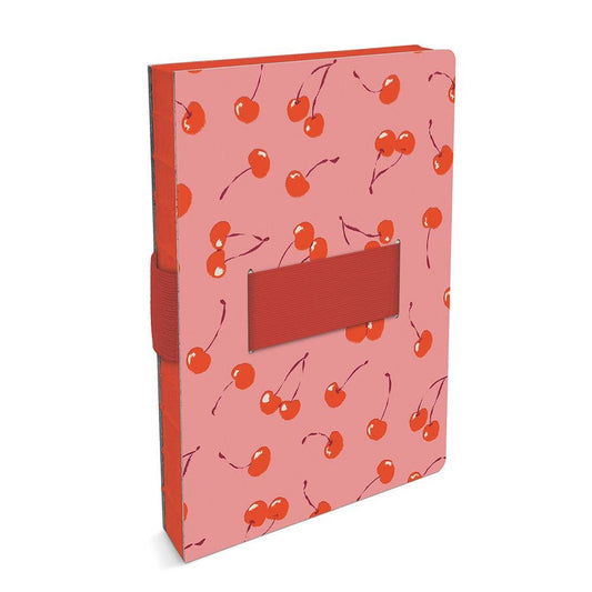 Fresh-Picked Cherries Casey Notebook with Phone Loop