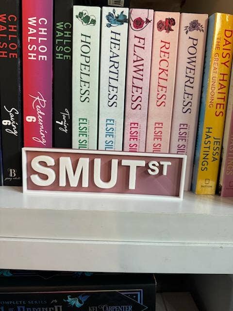 Library Street Signs-Book Genre Street Signs: Rose Gold / Romance Lane