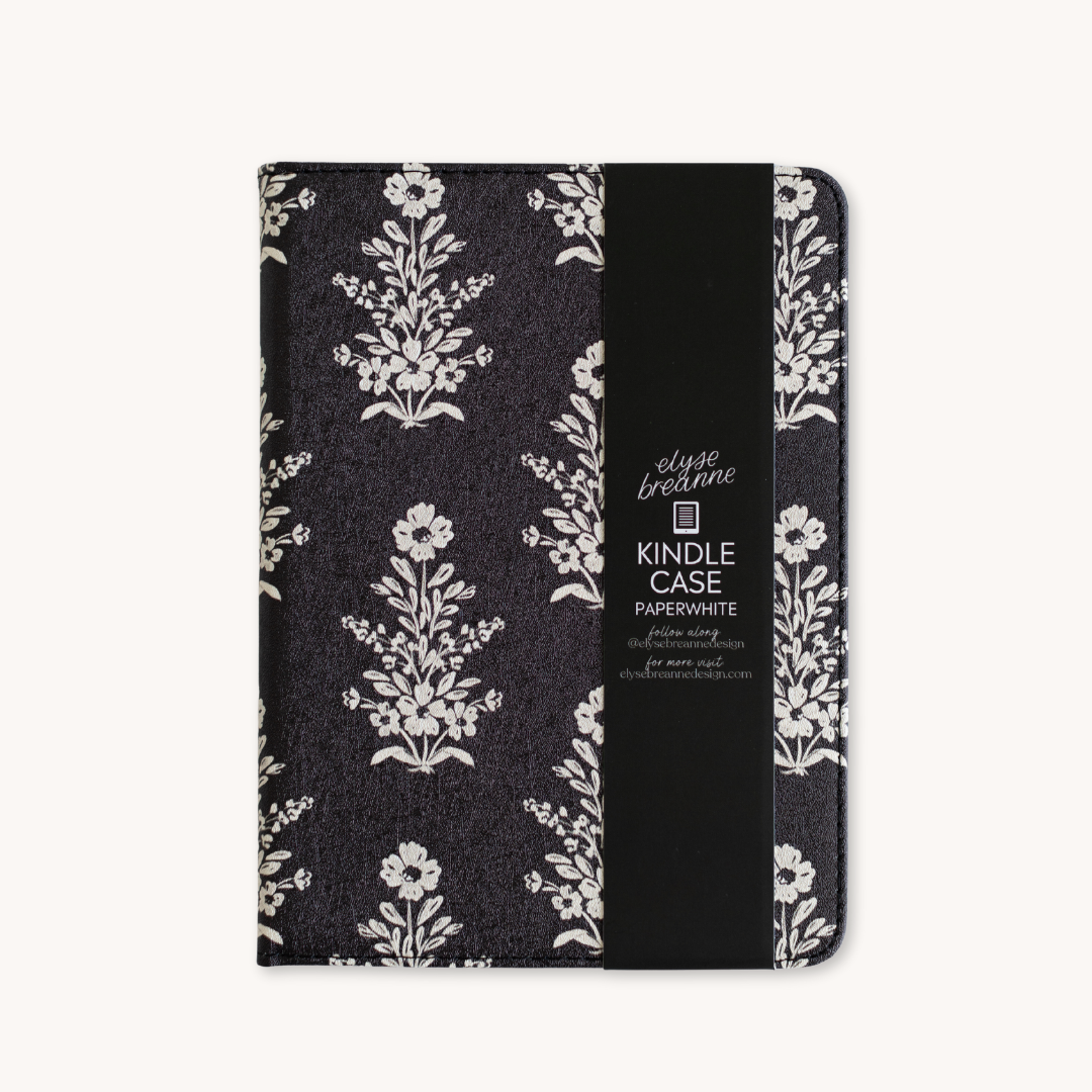 Midnight Damask Kindle Case: 12th Gen/Colorsoft