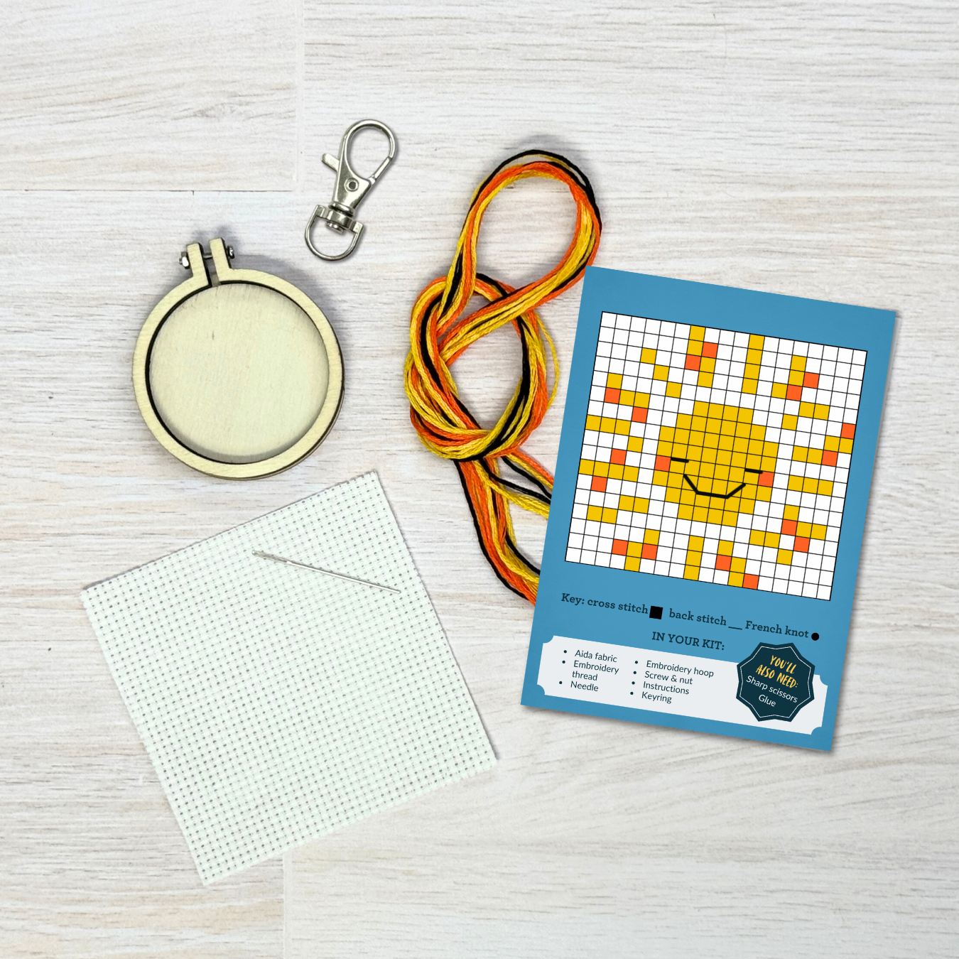 'You are my Sunshine' Mini Matchbox Cross Stitch Kit
