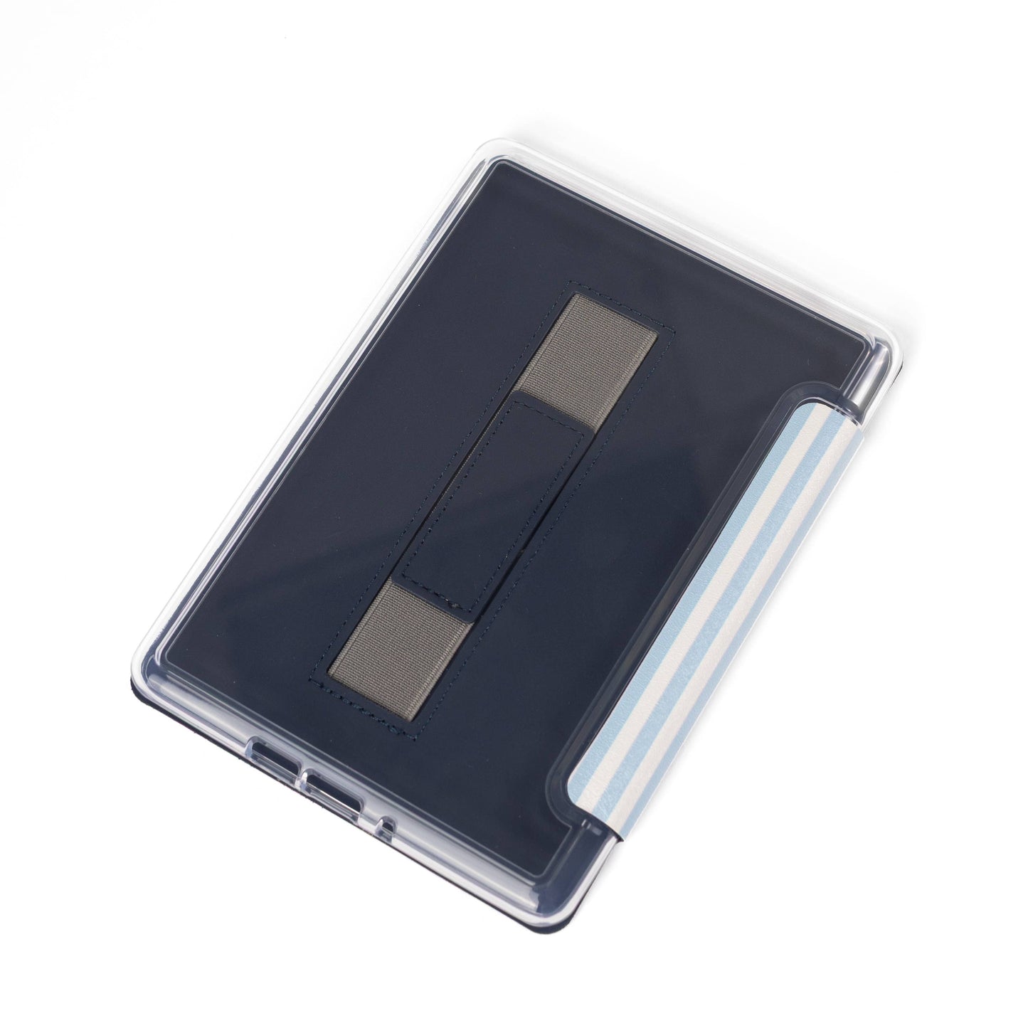 Blue Stripes Clear Back Kindle Case: Kindle Paperwhite (12th Generation)