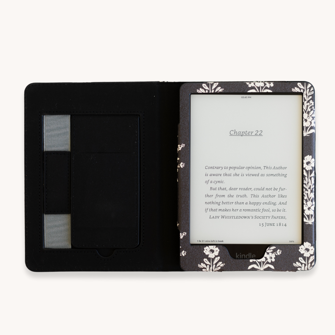 Midnight Damask Kindle Case: 12th Gen/Colorsoft