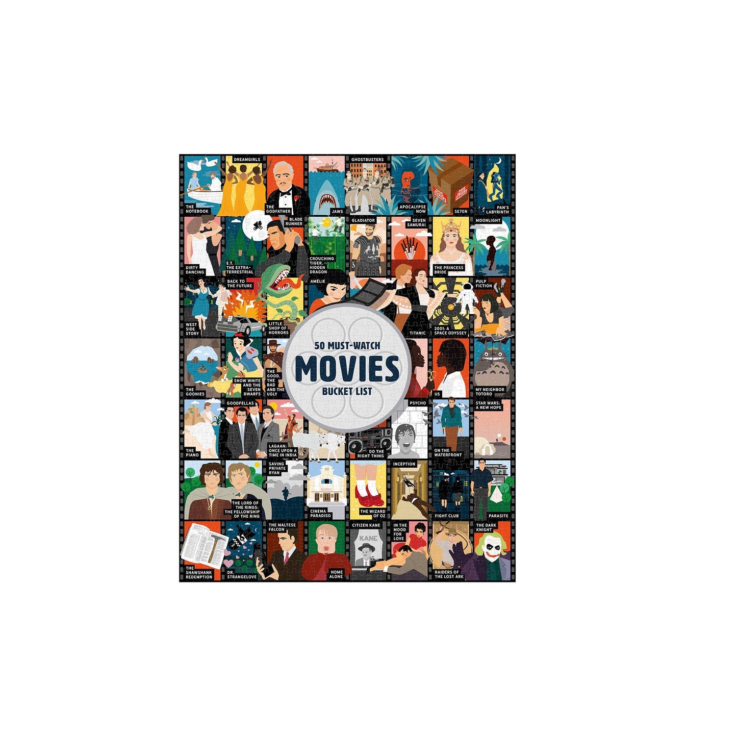 50 Must-Watch Movies Bucket List 1000-Piece Puzzle