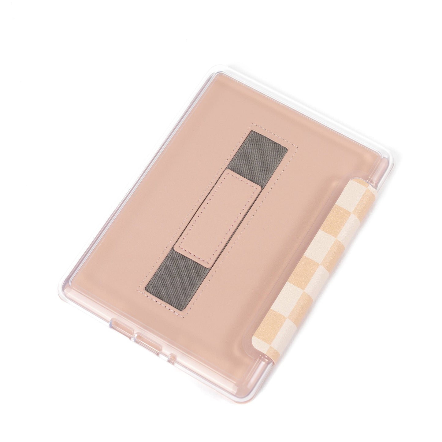 Latte Checker Clear Back Kindle Case: Kindle Paperwhite (12th Generation)